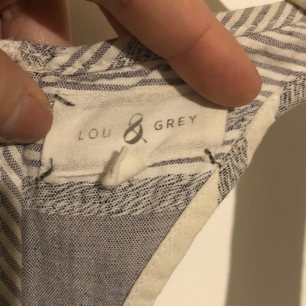 Lou & Grey Striped Dress - Gray and White - Picture 5 of 13